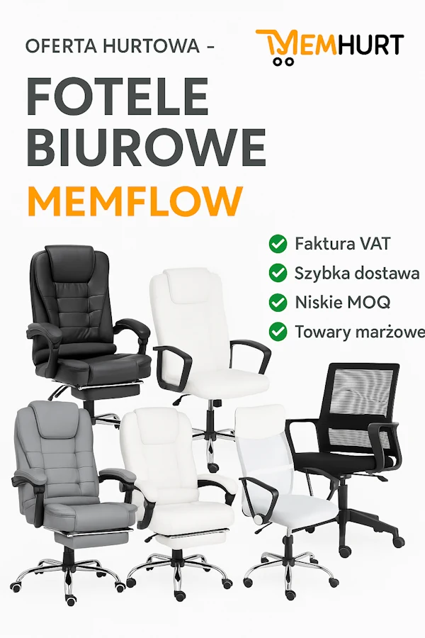 Fotele biurowe baner reklamowy memhurt