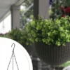 Doniczka wiszaca na kwiaty kwietnik elegancka na balkon taras antracyt 26cm