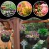 Doniczka wiszaca na kwiaty kwietnik elegancka na balkon taras antracyt 26cm