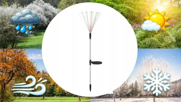 Lampa solarna ogrodowa wbijana dmuchawiec drzewko solarne do ogrodu led