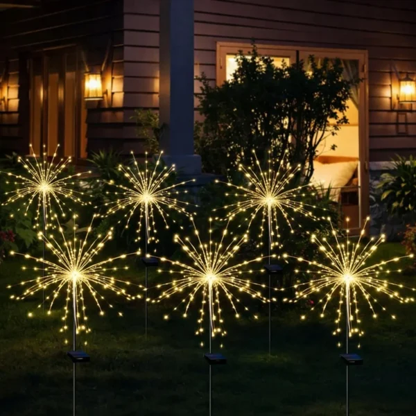 Lampa solarna ogrodowa wbijana dmuchawiec drzewko solarne do ogrodu led