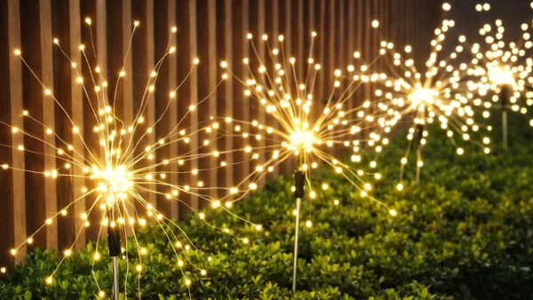 Lampa solarna ogrodowa wbijana dmuchawiec drzewko solarne do ogrodu led