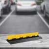 Najazd kablowy na kable oslona prog 2 kanaly drogowy parkingowy 100cm zolty