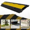 Najazd kablowy parkingowy prog na kable oslona 2 kanaly drogowy 100cm zolty