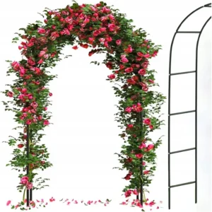 Pergola ogrodowa tarasowa metalowa podpora do pnaczy winogron roz luk 240cm