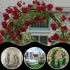 Pergola ogrodowa tarasowa metalowa podpora do pnaczy winogron roz luk 240cm