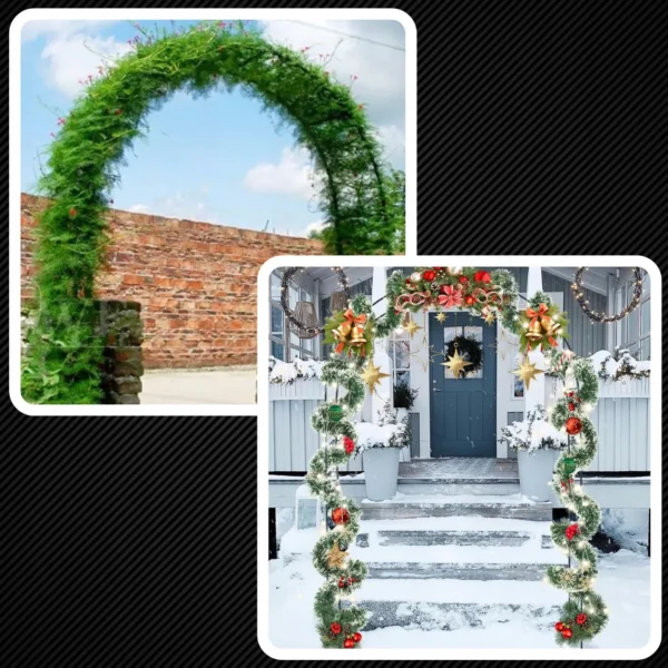Pergola ogrodowa tarasowa metalowa podpora do pnaczy winogron roz luk 240cm