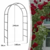 Pergola ogrodowa tarasowa metalowa podpora do pnaczy winogron roz luk 240cm