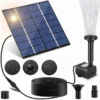 Plywajaca fontanna do oczka wodnego solarna pompa ogrodowa do wody stawu
