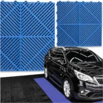Podloga modulowa plytki puzzle do garazu warsztat posadzka 40x40 niebieski