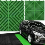Podloga modulowa plytki puzzle do garazu warsztat posadzka 40x40 zielony