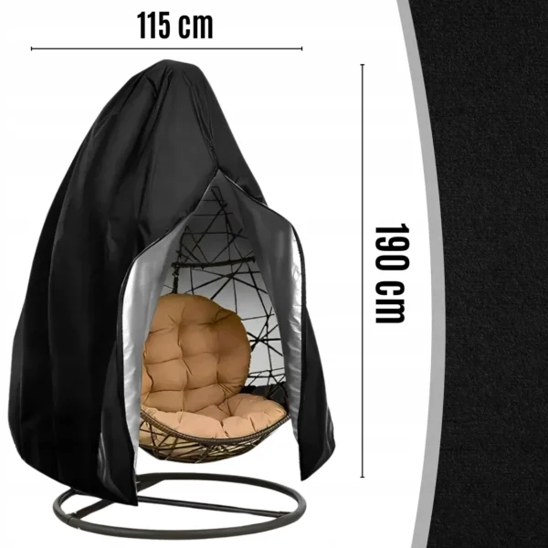 Uniwersalny pokrowiec na kosz fotel wiszacy kokon hustawka ogrodowa etui