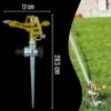 Zraszacz pulsacyjny obrotowy do trawnika trawy 360 metalowy solidny