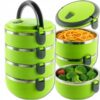 LUNCH BOX OBIADOWY TERMOS 4 POZIOMOWY POJEMNIK NA ZYWNOSC XL TERMICZNY
