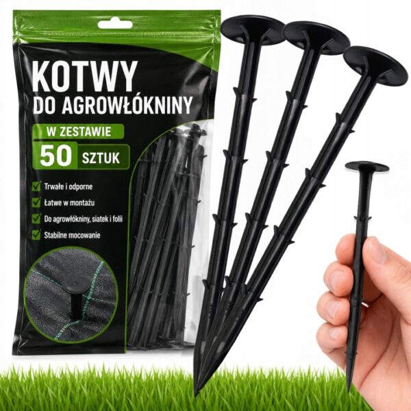 SZPILKI DO AGROWLOKNINY KOLKI KOTWY 15CM DO AGROTKANINY SIATKI 50 SZTUK Kod producenta KOLKI SZPILKI 15CM DO AGROTKANINY MEMFLOW