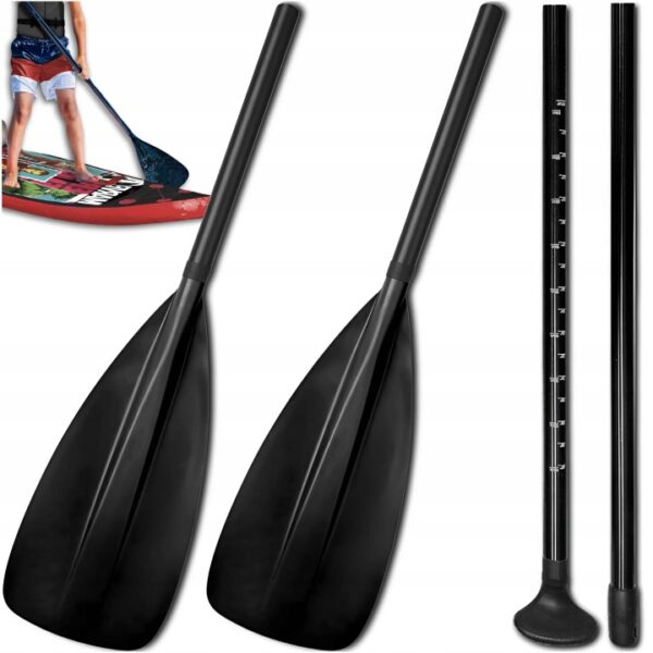 WIOSLO KAJAKOWE SKLADANE DO DESKI SUP 2W1 REGULOWANE 4 CZESCIOWE 229CM