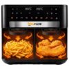 AIR-FRYER-FRYTKOWNICA-BEZTLUSZCZOWA-DWUKOMOROWA-10L-2200W-PODWOJNA-DUZA-XXL-Typ-beztluszczowa AIR FRYER FRYTKOWNICA BEZTLUSZCZOWA DWUKOMOROWA 10L 2200W PODWOJNA DUZA XXL Typ beztluszczowa