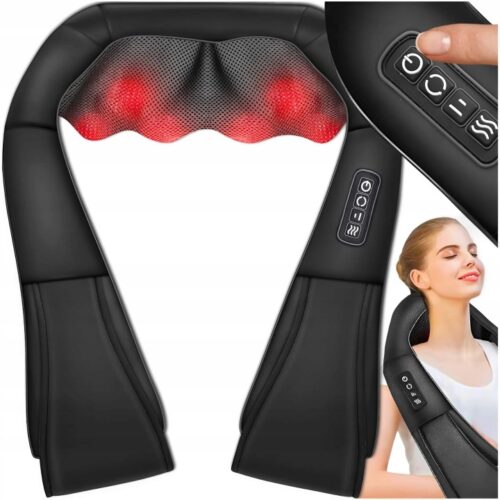 MASAZER DO SZYI KARKU PLECOW CIALA PODGRZEWANY PAS MASUJACY SHIATSU MASAZ Kod producenta Masazer ramion MEMFLOW pas masujacy SHIATSU (1)